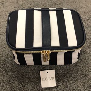 COPY - Cosbar Navy and White Cosmetic pouch